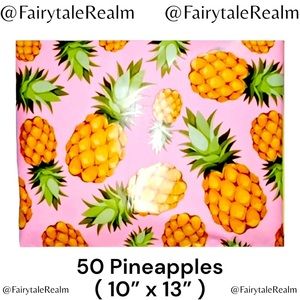10”x13” Pineapples ( 50 ) Poly Mailers, Shipping Envelopes, Gift Bags